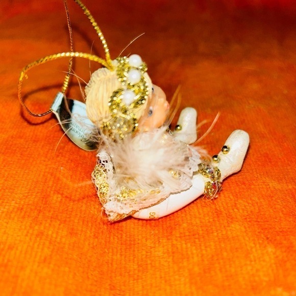 Nwt Ashton-Drake Galleries Blessings Of Love Snow Angels Christmas Ornament - Picture 2 of 7